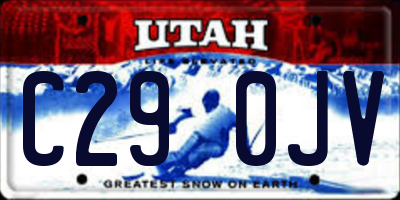 UT license plate C290JV