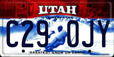 UT license plate C290JY