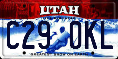 UT license plate C290KL