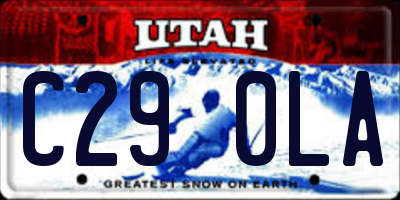 UT license plate C290LA