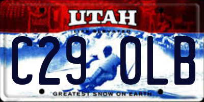 UT license plate C290LB