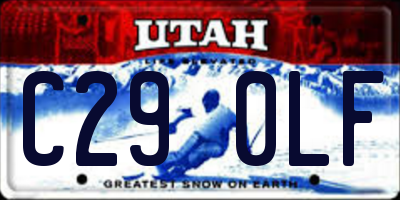 UT license plate C290LF