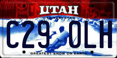 UT license plate C290LH