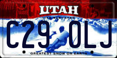 UT license plate C290LJ