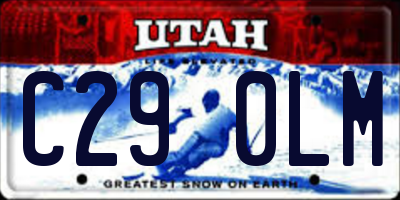 UT license plate C290LM