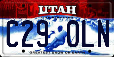 UT license plate C290LN