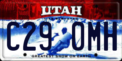 UT license plate C290MH