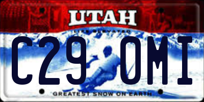 UT license plate C290MI