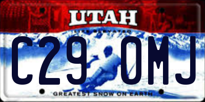 UT license plate C290MJ
