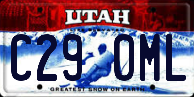 UT license plate C290ML