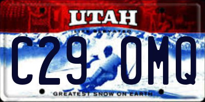 UT license plate C290MQ