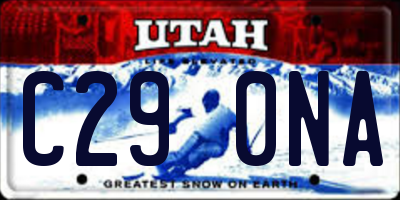 UT license plate C290NA