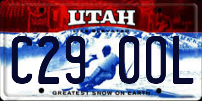 UT license plate C290OL