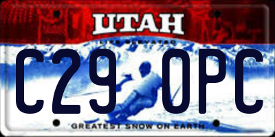 UT license plate C290PC
