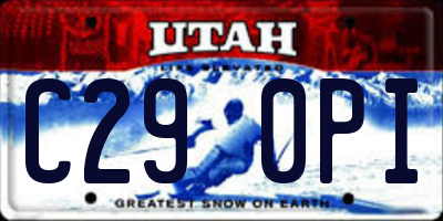 UT license plate C290PI