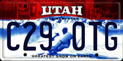 UT license plate C290TG