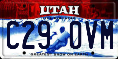 UT license plate C290VM