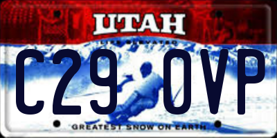 UT license plate C290VP