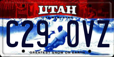 UT license plate C290VZ