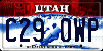UT license plate C290WP