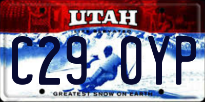 UT license plate C290YP