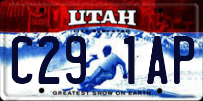 UT license plate C291AP