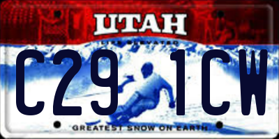 UT license plate C291CW
