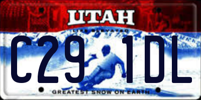UT license plate C291DL