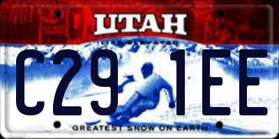 UT license plate C291EE