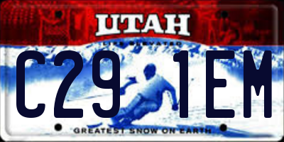 UT license plate C291EM