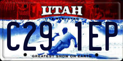 UT license plate C291EP