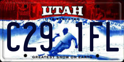 UT license plate C291FL