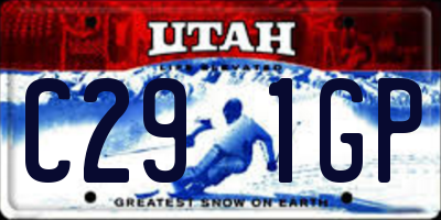 UT license plate C291GP