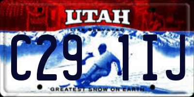UT license plate C291IJ