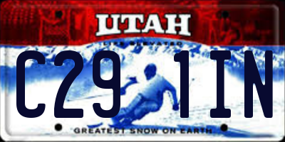 UT license plate C291IN