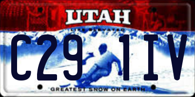 UT license plate C291IV