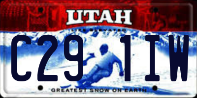 UT license plate C291IW