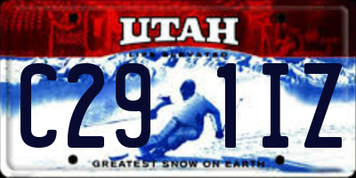 UT license plate C291IZ