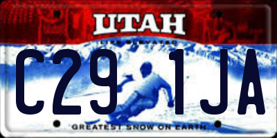 UT license plate C291JA