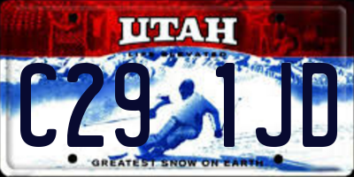 UT license plate C291JD