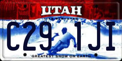UT license plate C291JI