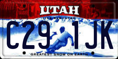 UT license plate C291JK