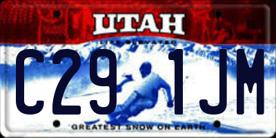 UT license plate C291JM