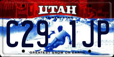 UT license plate C291JP
