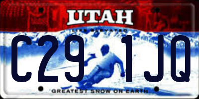 UT license plate C291JQ