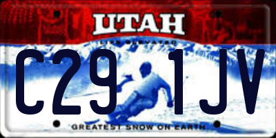 UT license plate C291JV