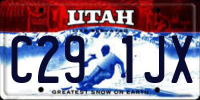 UT license plate C291JX