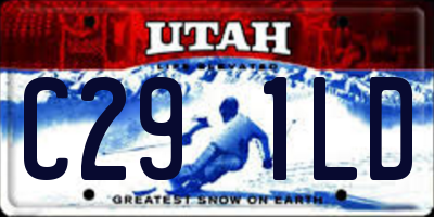 UT license plate C291LD