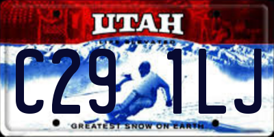 UT license plate C291LJ