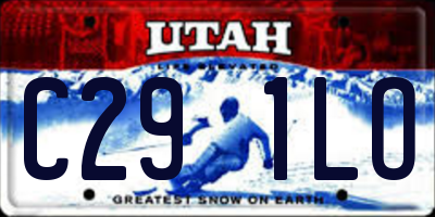 UT license plate C291LO